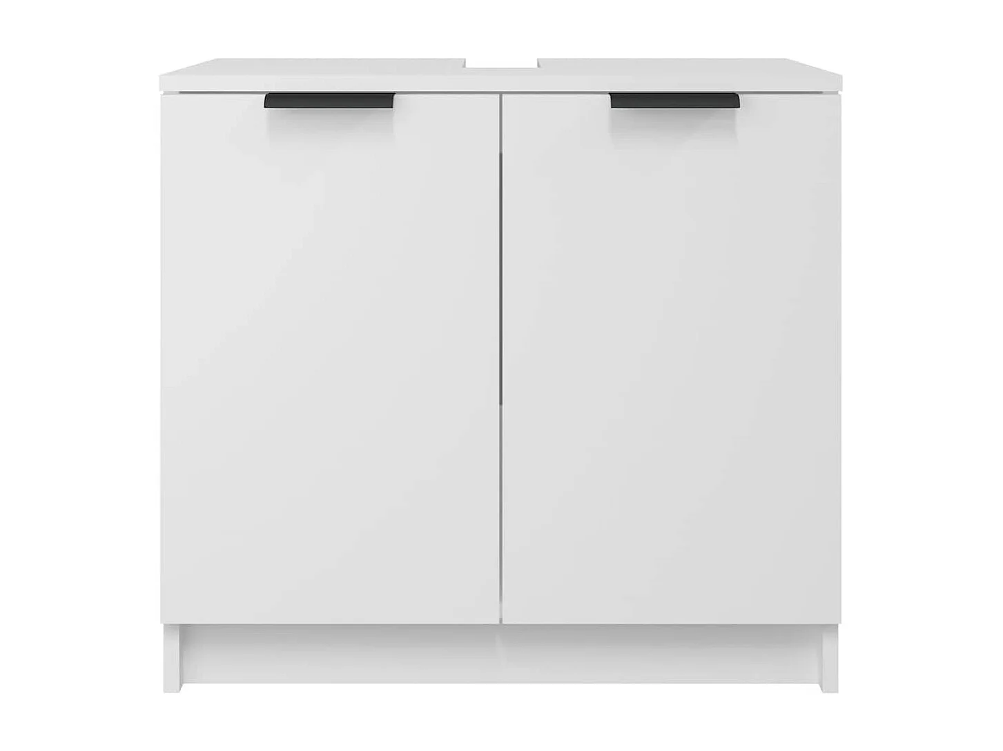 Armoire salle de bain Blanc 64,5x33,5x59 cm Bois d'ingénierie