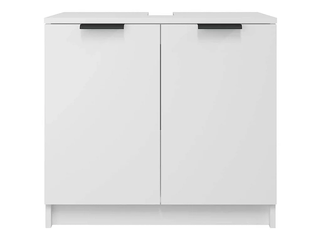 Armoire salle de bain Blanc 64,5x33,5x59 cm Bois d'ingénierie