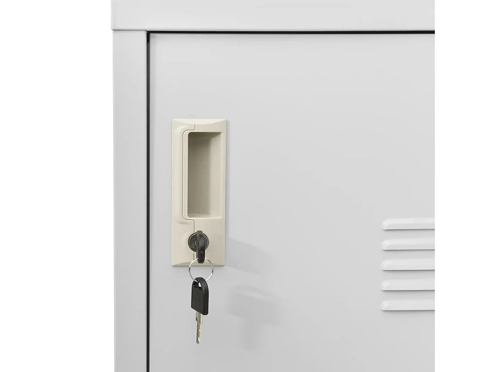 Armoire à casiers Gris clair 90x45x92,5 cm Acier
