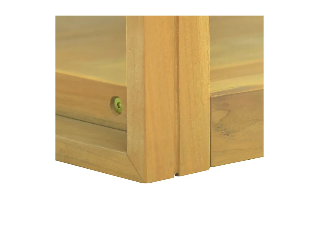 Armoire murale de salle de bain 90x45x35 cm Bois de teck solide