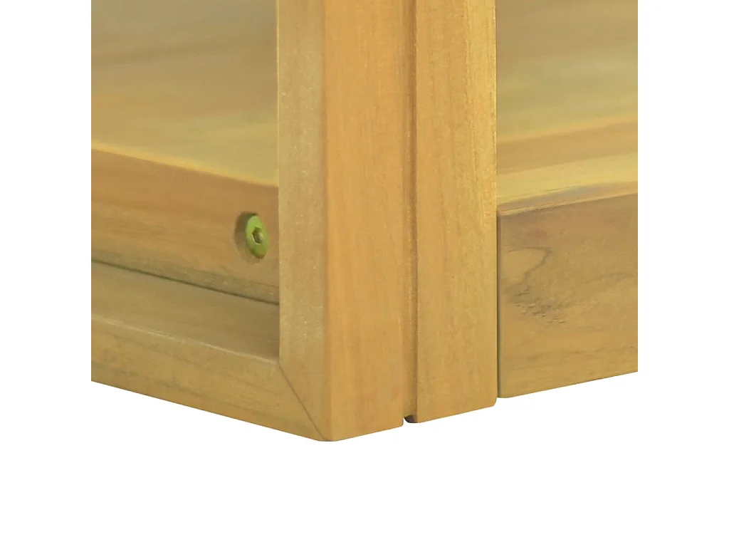 Armoire murale de salle de bain 90x45x35 cm Bois de teck solide