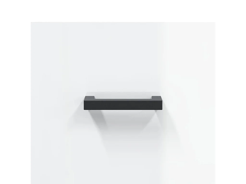 Tables de chevet murales 2 pcs blanc brillant 35x35x20 cm