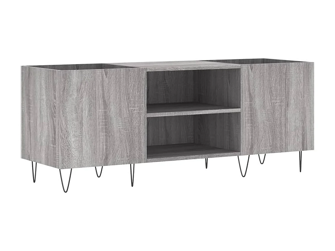 Plattenschrank Grau Sonoma 121x38x48 cm Holzwerkstoff