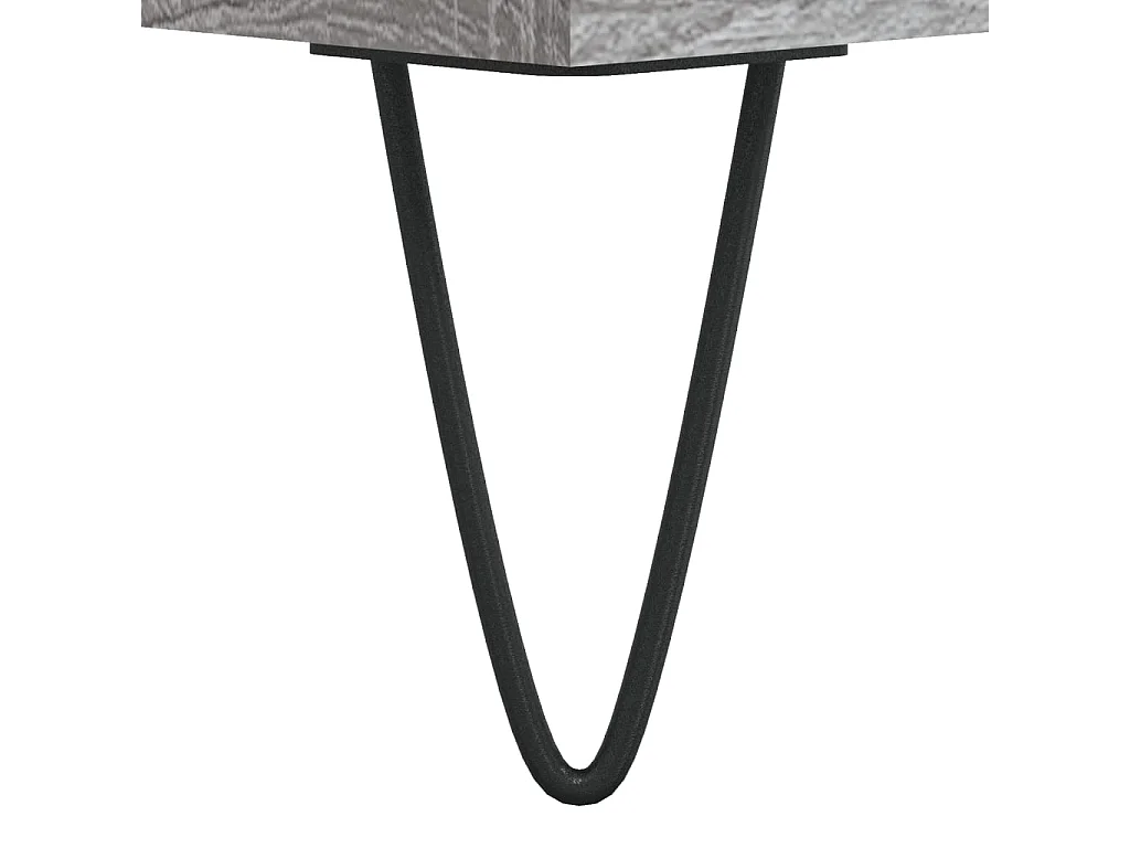 Plattenschrank Grau Sonoma 121x38x48 cm Holzwerkstoff
