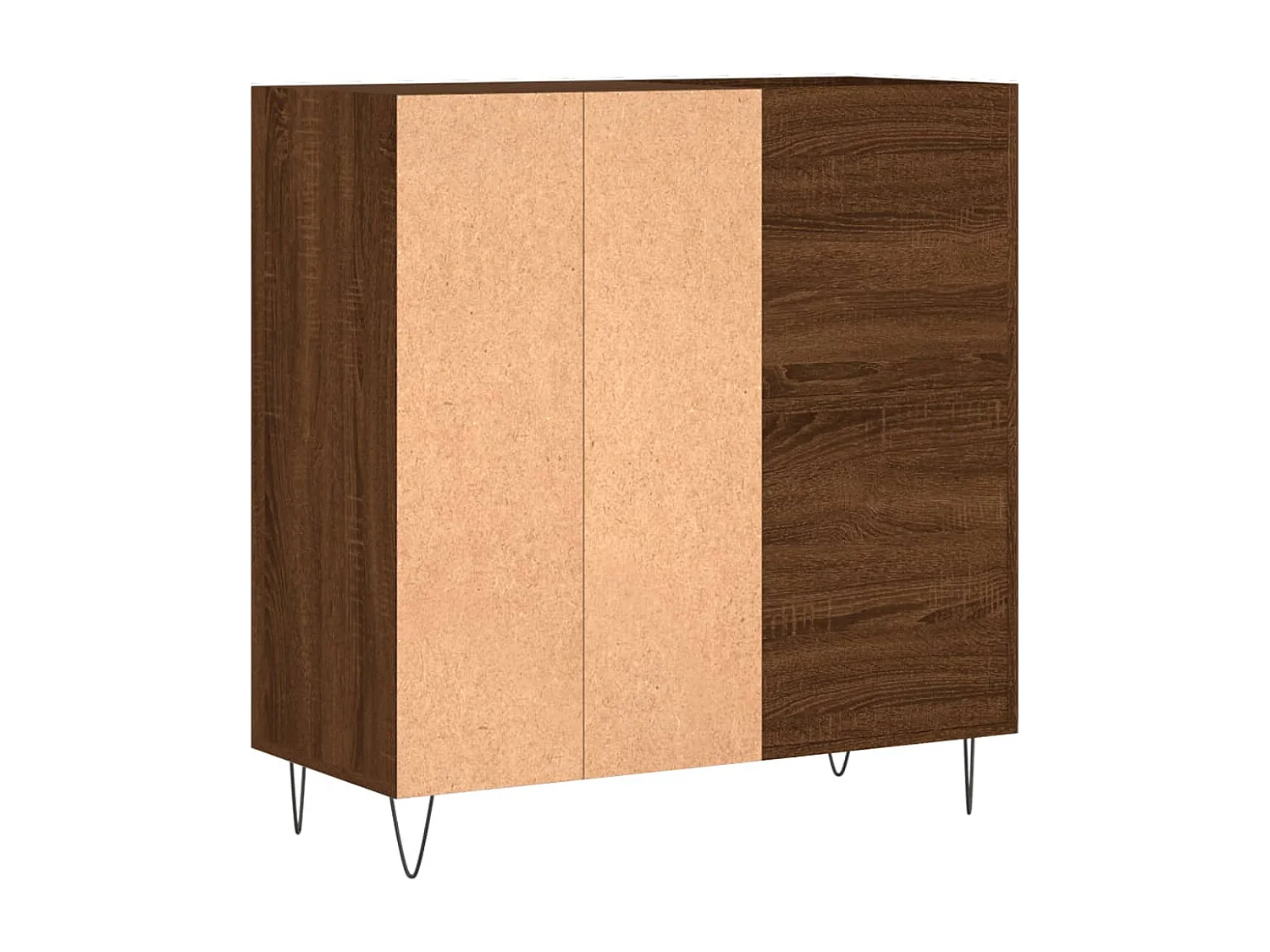 Armoire à disques chêne marron 84,5x38x89 cm bois d'ingénierie