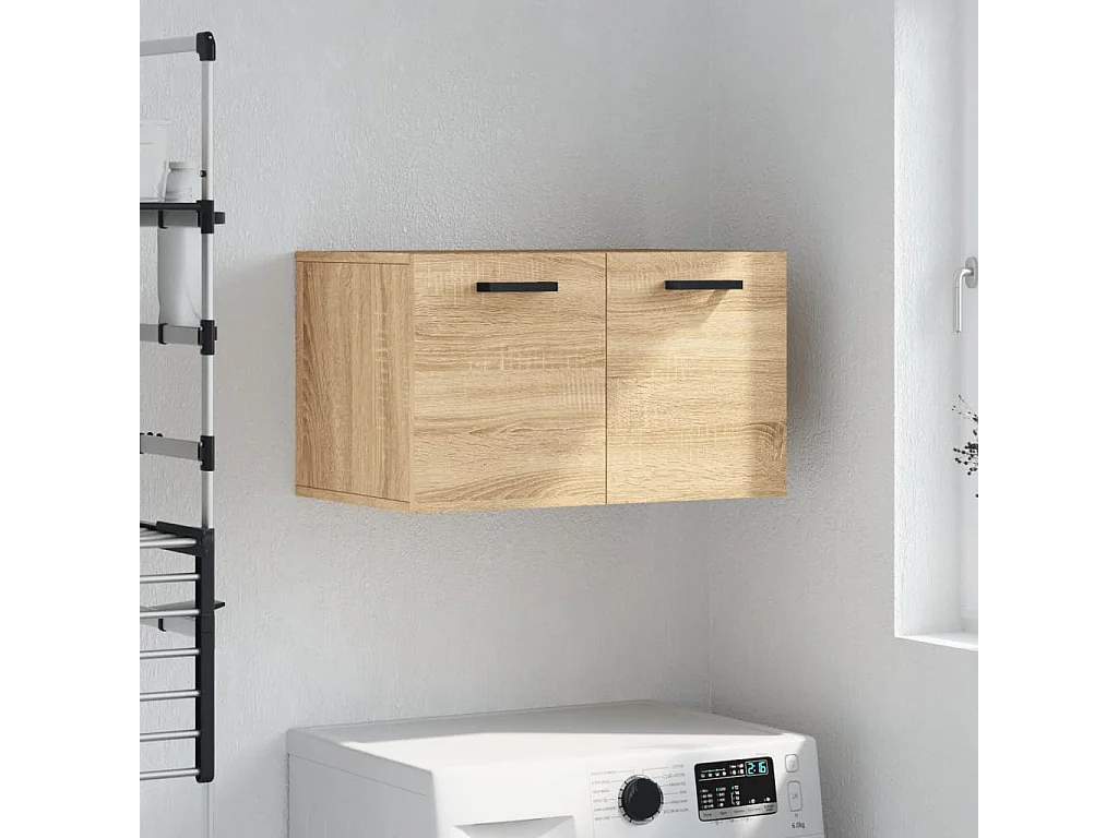 Wandkast 60x36,5x35 cm bewerkt hout sonoma eikenkleurig