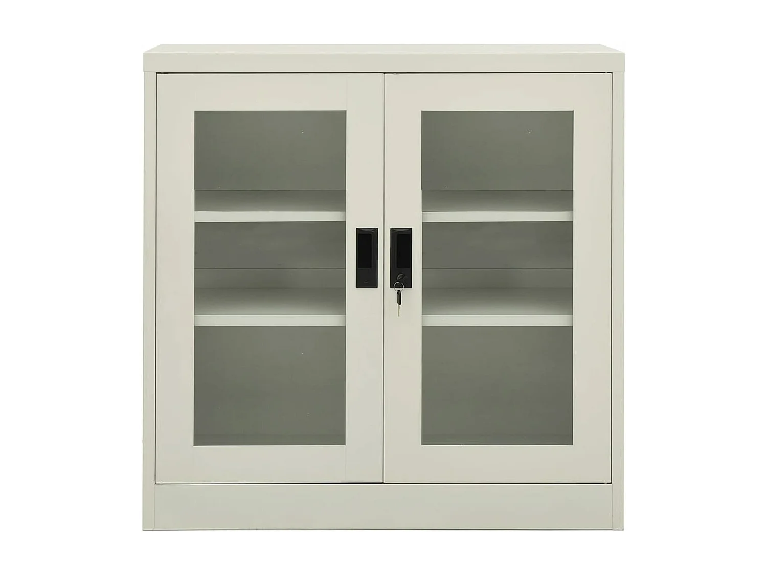 Armoire de bureau Gris clair 90x40x90 cm Acier