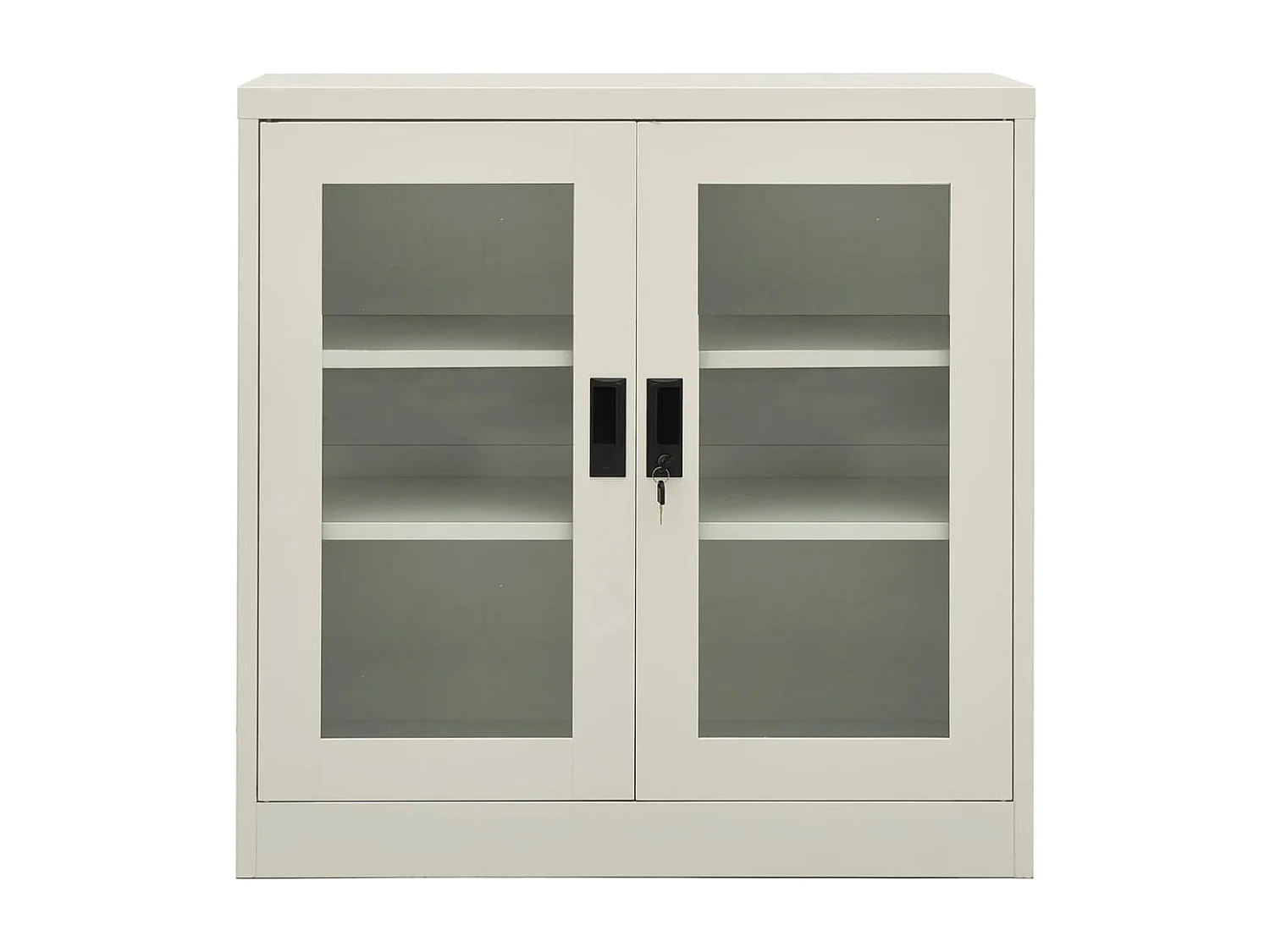 Armoire de bureau Gris clair 90x40x90 cm Acier