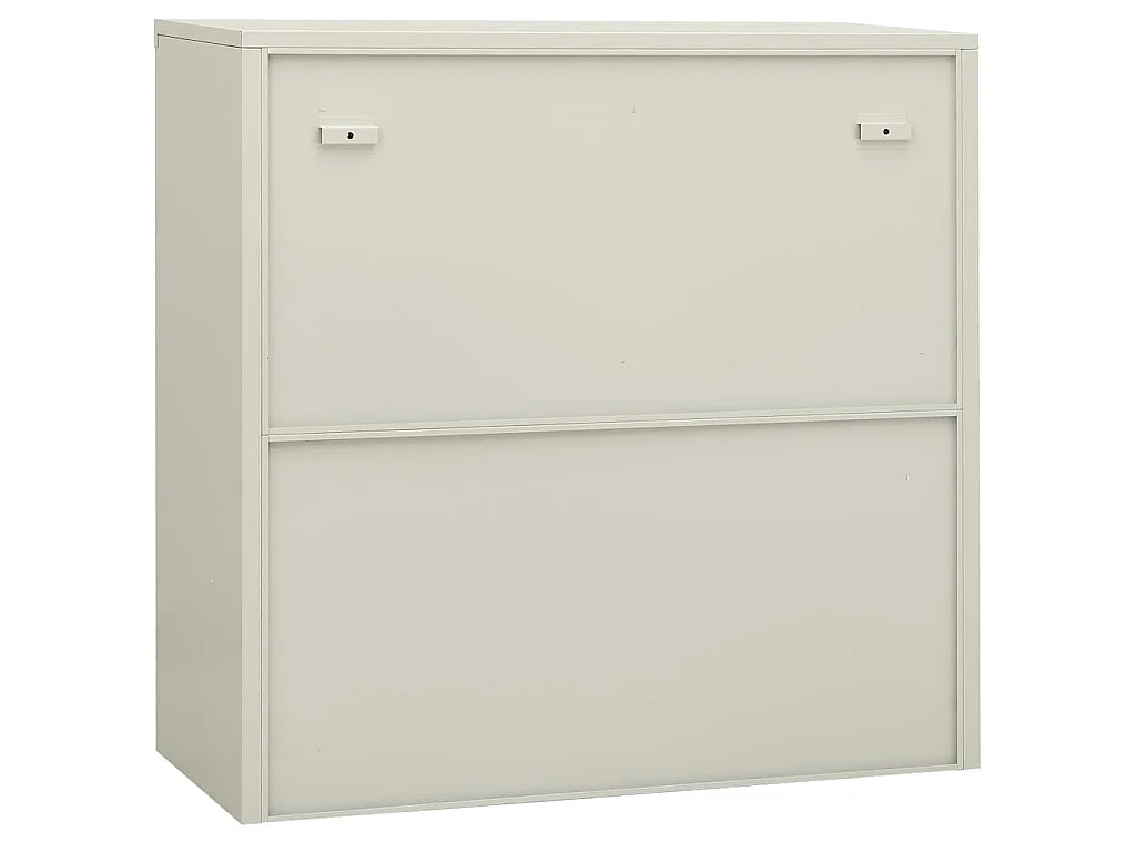 Armoire de bureau Gris clair 90x40x90 cm Acier