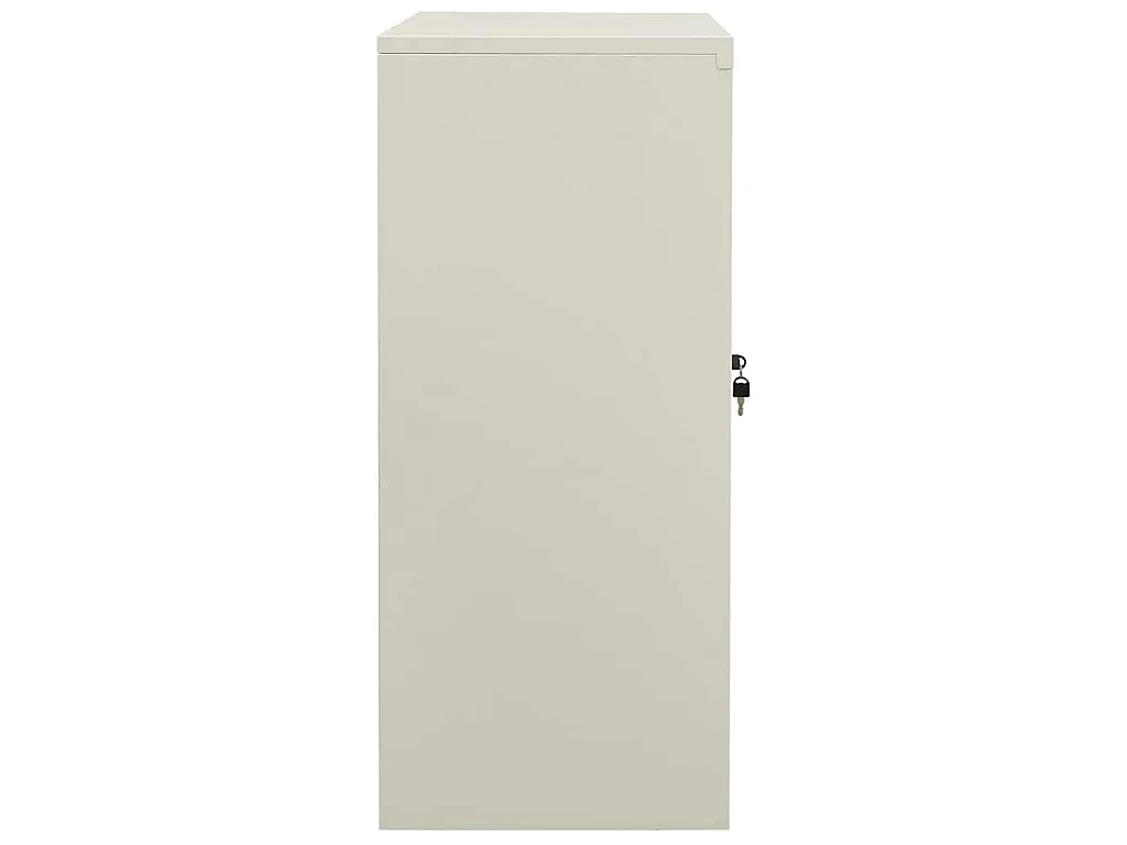 Armoire de bureau Gris clair 90x40x90 cm Acier