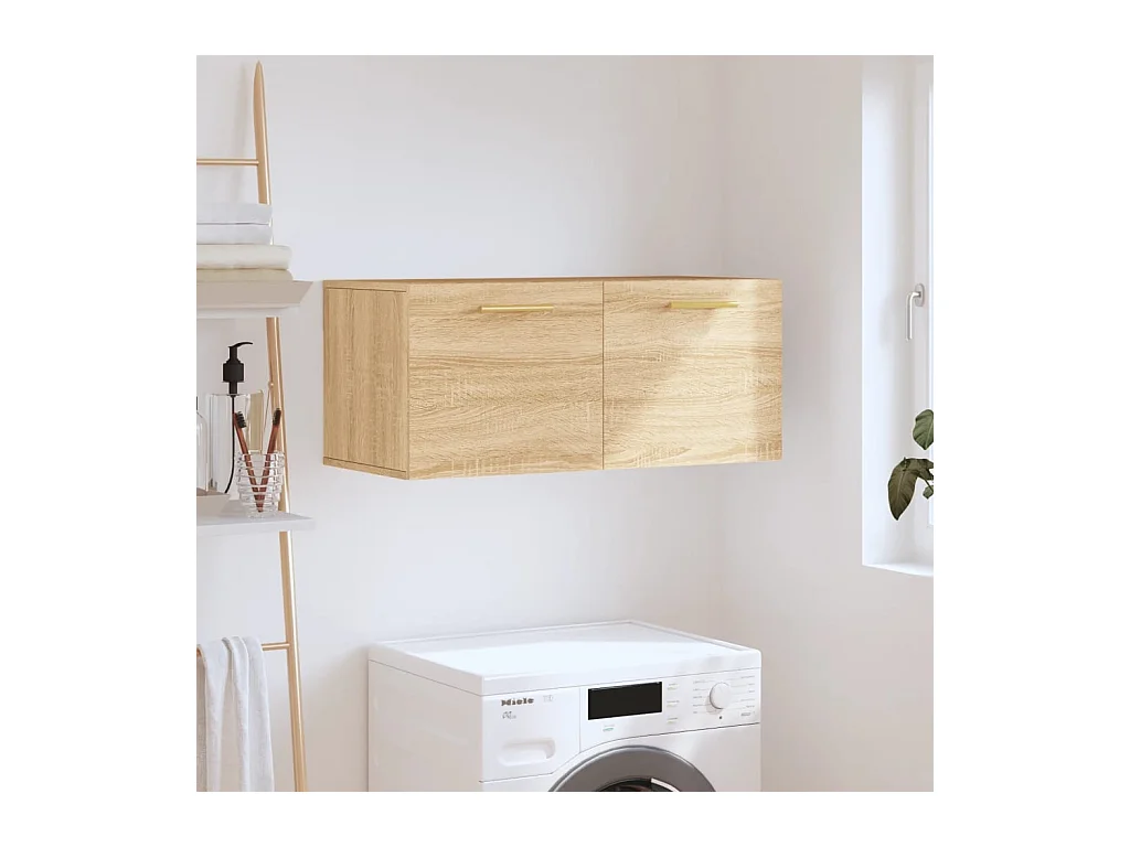 Armoire murale chêne sonoma 80x36,5x35 cm bois d'ingénierie