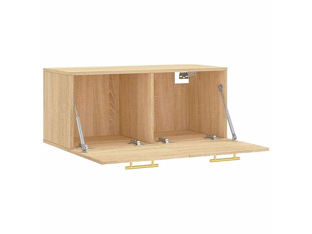 Mobile a Parete Rovere Sonoma 80x36,5x35 cm Legno Multistrato