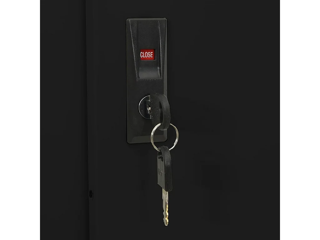 Kantoorkast met schuifdeuren 90x40x180 cm staal antracietkleur