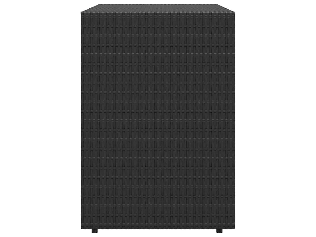 Armoire de rangement de jardin Noir 100x55,5x80 cm Résine tressée