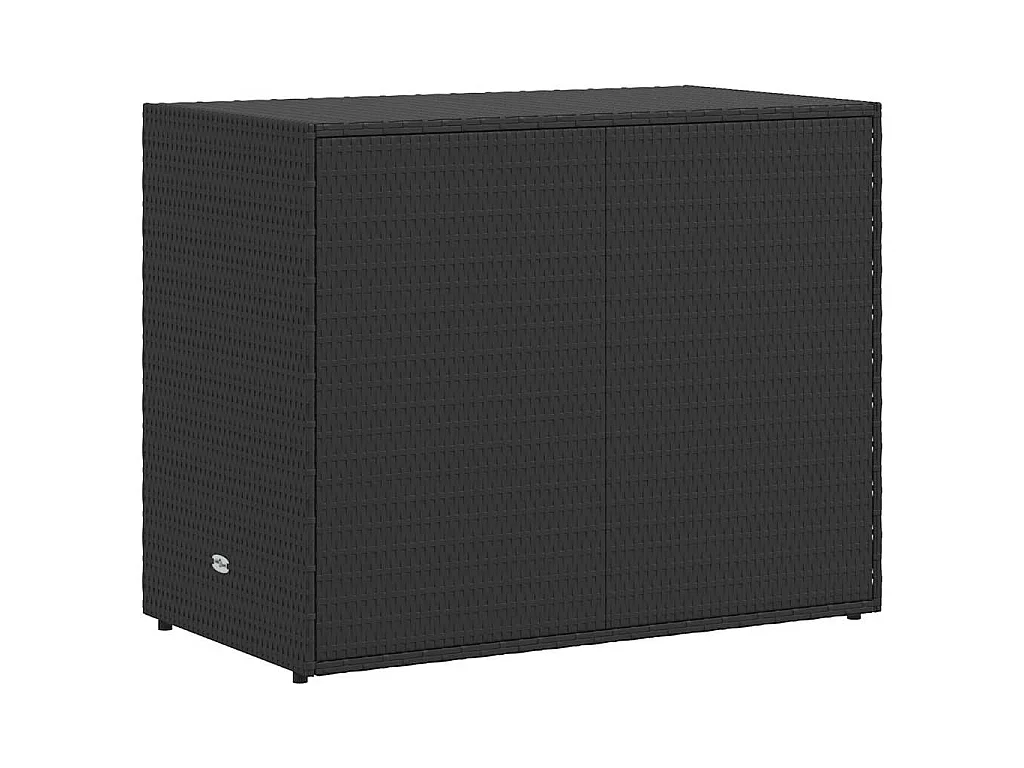 Armoire de rangement de jardin Noir 100x55,5x80 cm Résine tressée