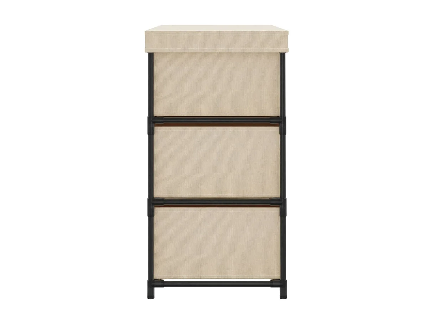 Armoire de rangement avec 6 tiroirs 55x29x55 cm Crème Acier