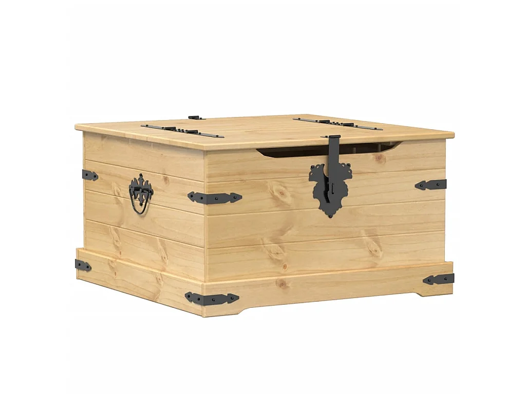 Opbergbox Corona 78x78x45 cm massief grenenhout