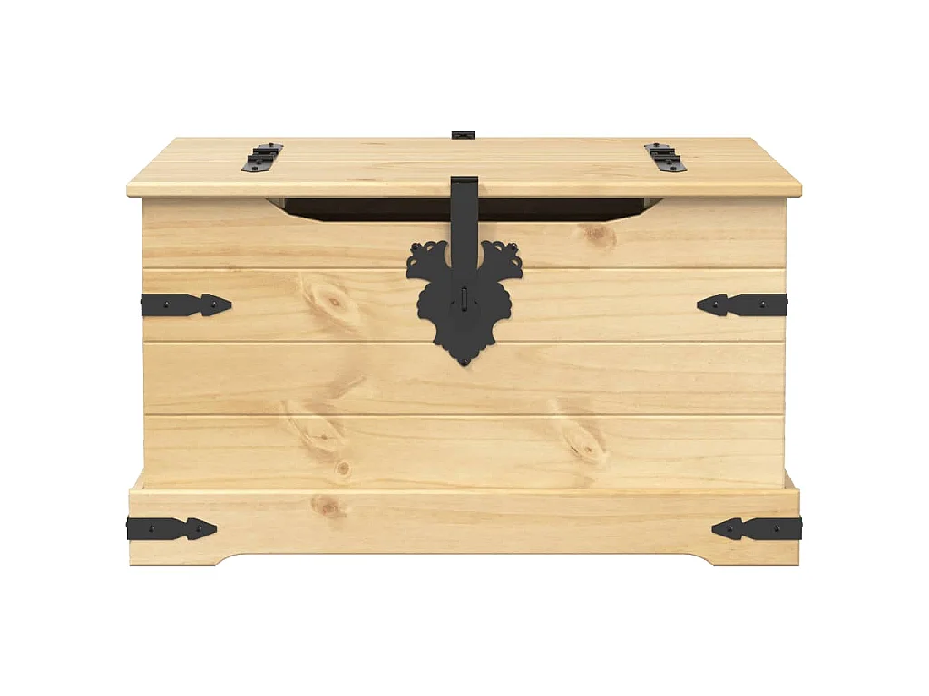 Opbergbox Corona 78x78x45 cm massief grenenhout