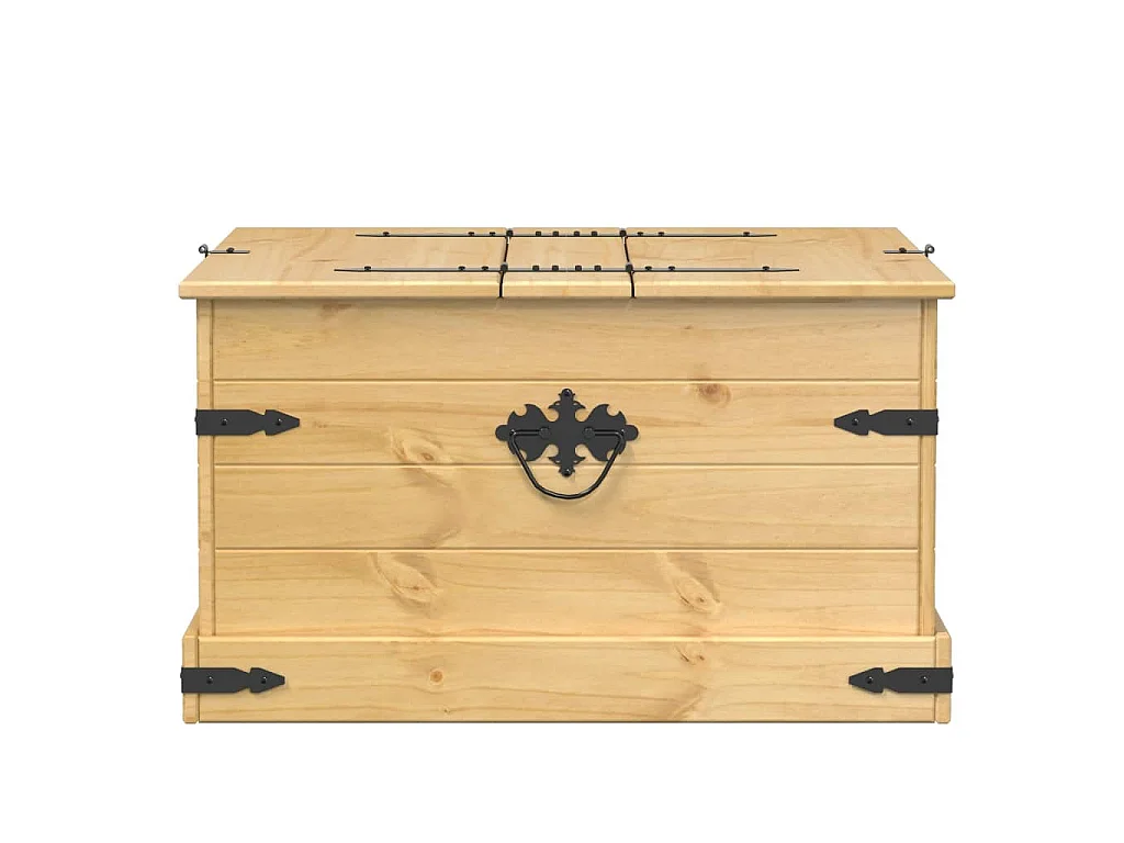 Opbergbox Corona 78x78x45 cm massief grenenhout