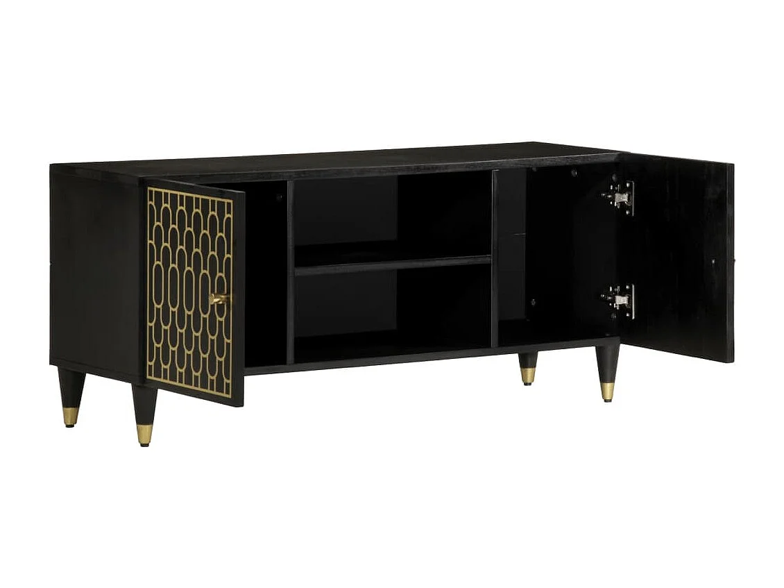 TV-Schrank 105x33x46 cm Massivholz Mango