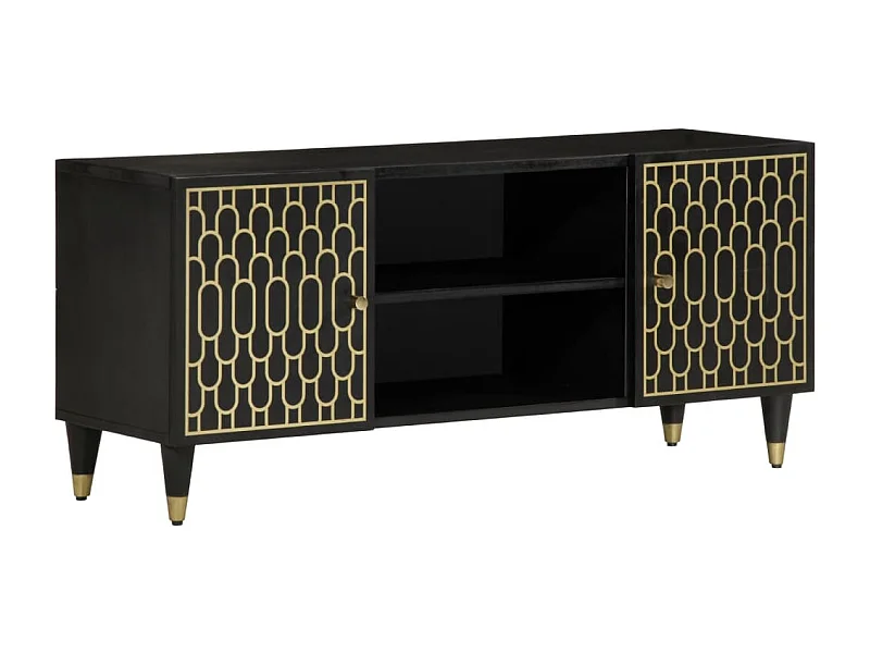 TV-Schrank 105x33x46 cm Massivholz Mango