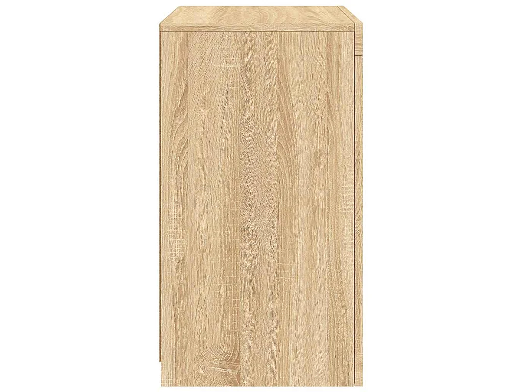 Armoire latérale avec lumières LED chêne sonoma