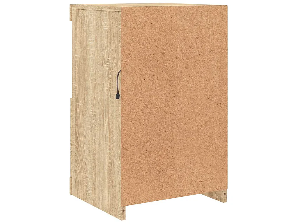 Armoire latérale avec lumières LED chêne sonoma