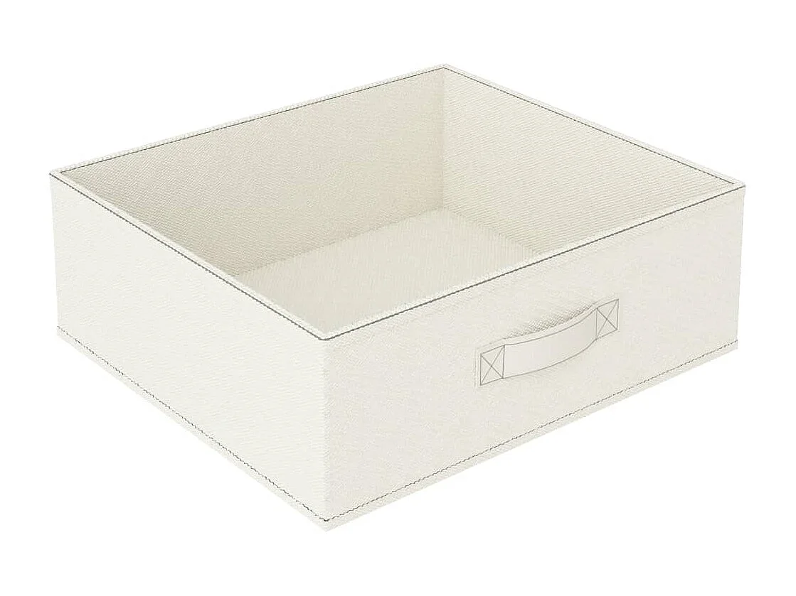 Aufbewahrungsregal mit 4 Stoffkörben Stahl Creme
