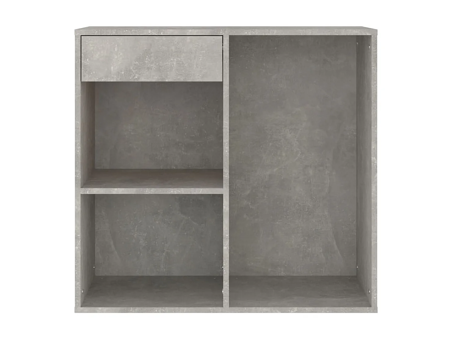 Armoire à cosmétiques Gris béton 80x40x75 cm Bois d'ingénierie