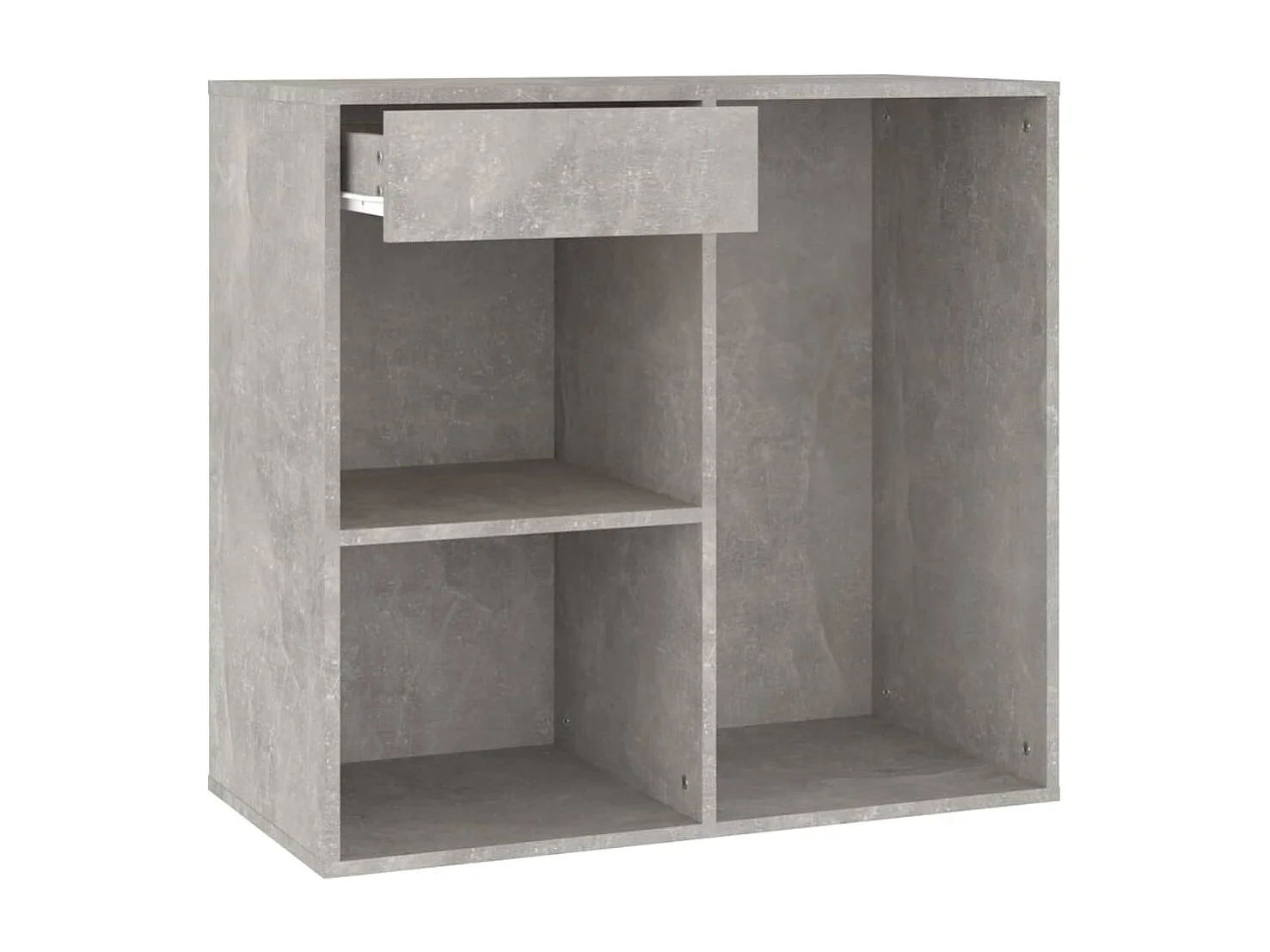 Armoire à cosmétiques Gris béton 80x40x75 cm Bois d'ingénierie
