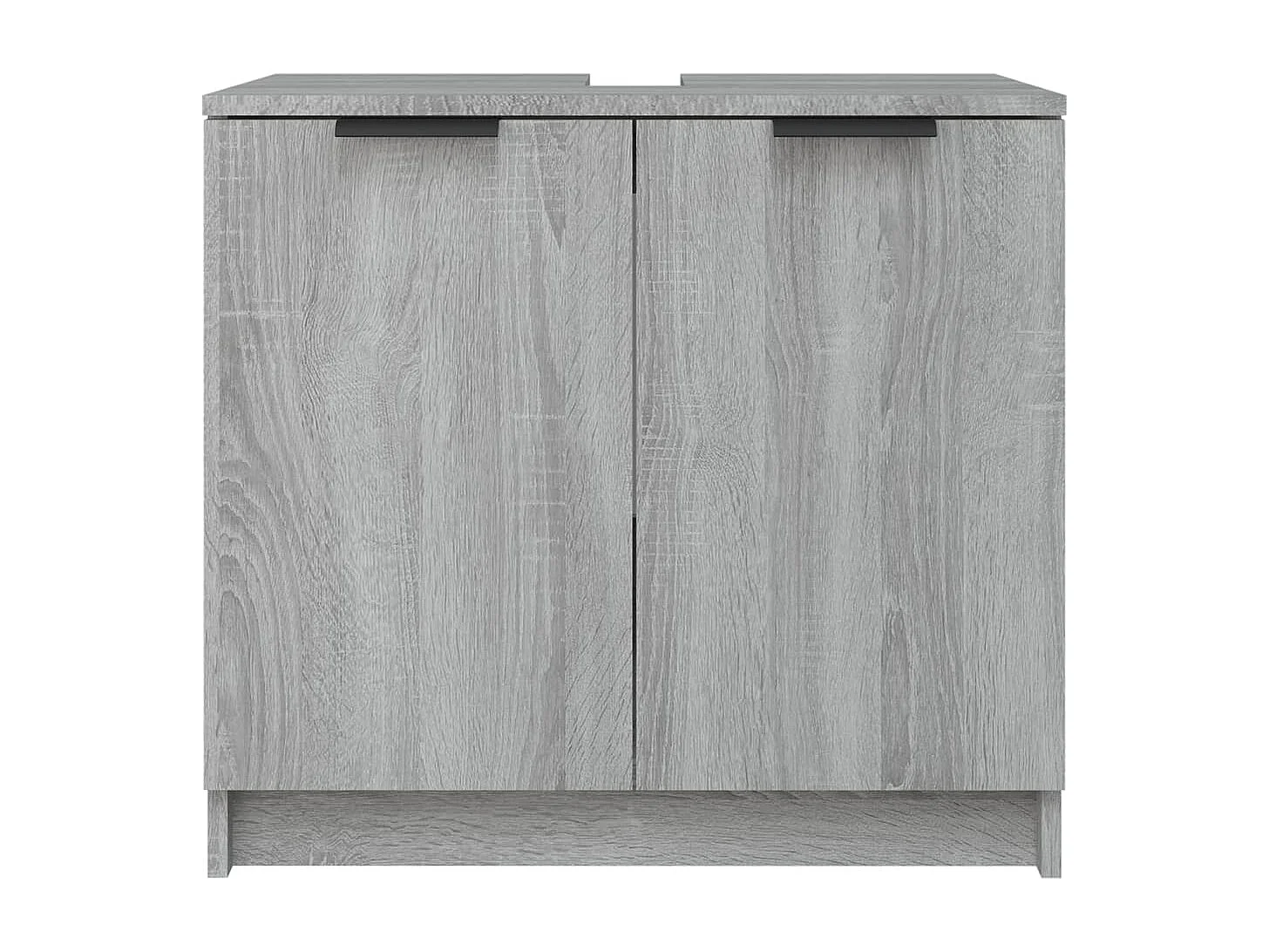 Mobile Bagno Grigio Sonoma 64,5x33,5x59 cm in Legno Multistrato