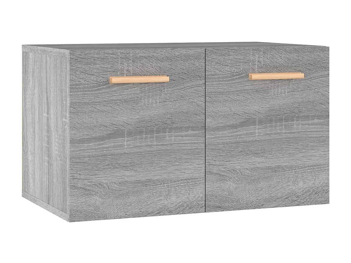 Wandkast 60x36,5x35 cm bewerkt hout grijs sonoma eikenkleurig