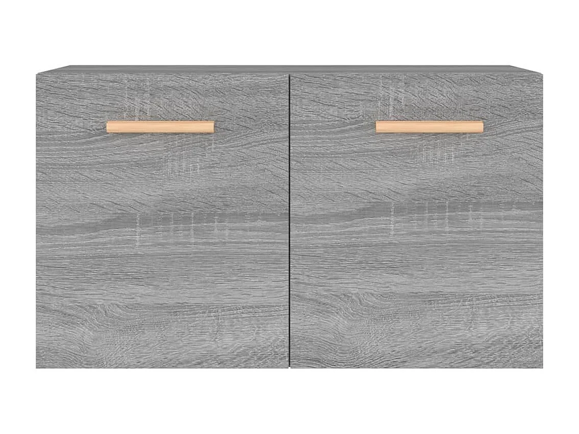 Wandkast 60x36,5x35 cm bewerkt hout grijs sonoma eikenkleurig
