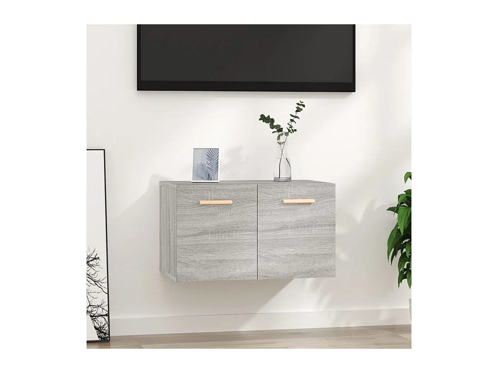 Armoire murale Sonoma gris 60x36,5x35 cm Bois d'ingénierie