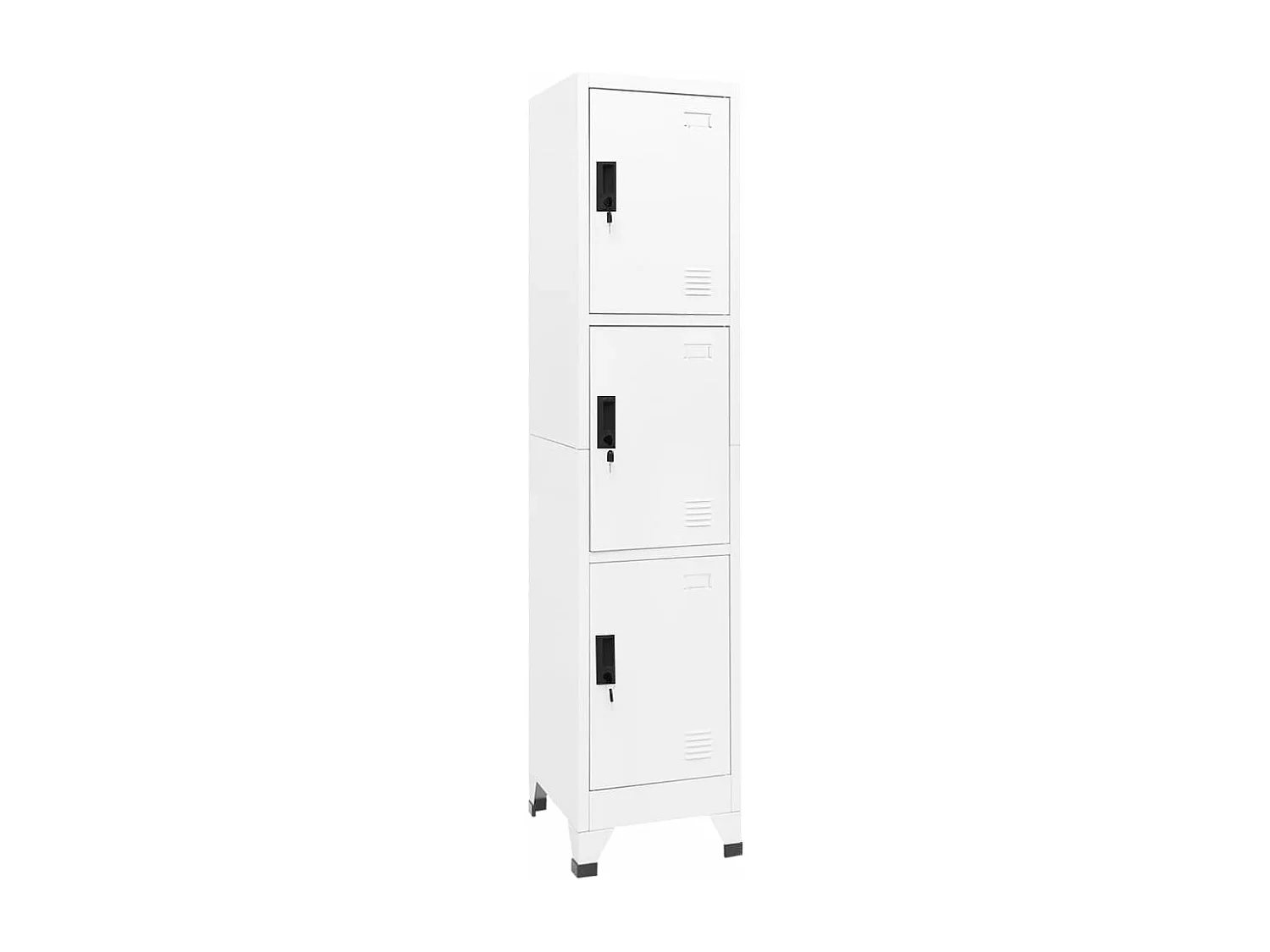 Armoire à casiers Blanc 38x45x180 cm Acier