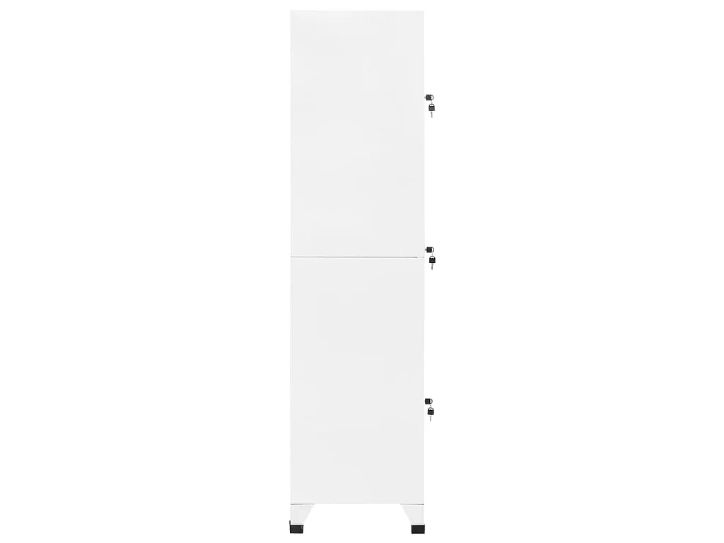 Armoire à casiers Blanc 38x45x180 cm Acier