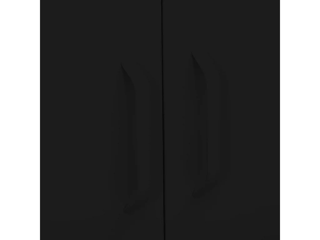 Opbergkast 80x35x101,5 cm staal zwart