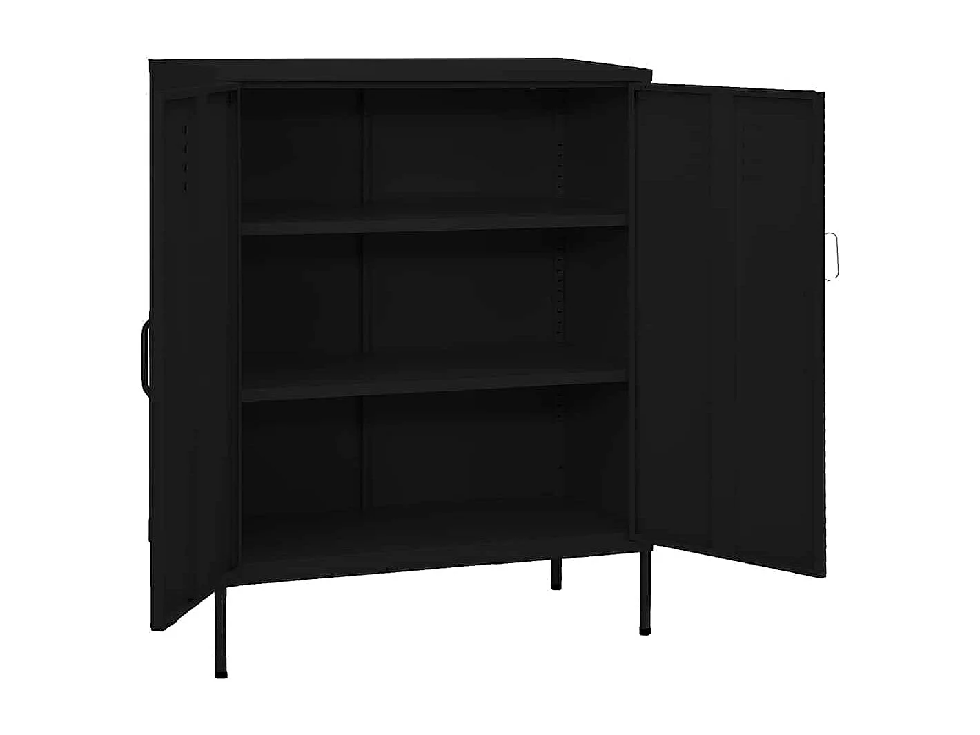 Armoire de rangement Noir 80x35x101,5 cm Acier