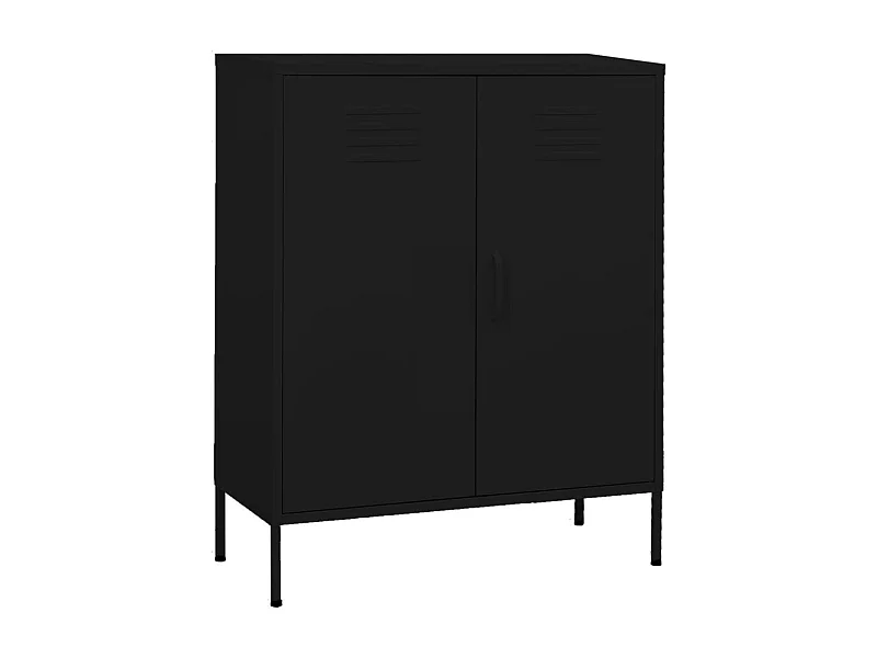 Armoire de rangement Noir 80x35x101,5 cm Acier