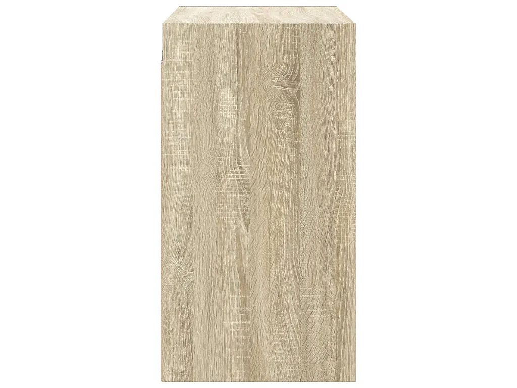 Armário de parede c/ portas vidro 68x37x68,5 cm carvalho sonoma