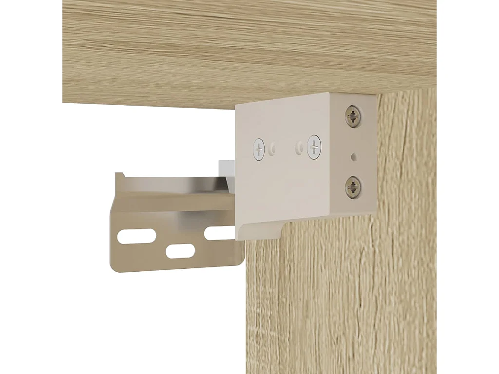 Armário de parede c/ portas vidro 68x37x68,5 cm carvalho sonoma