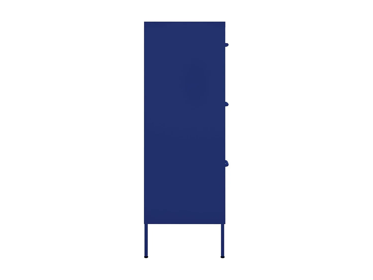 Schubladenschrank Marineblau 80x35x101,5 cm Stahl
