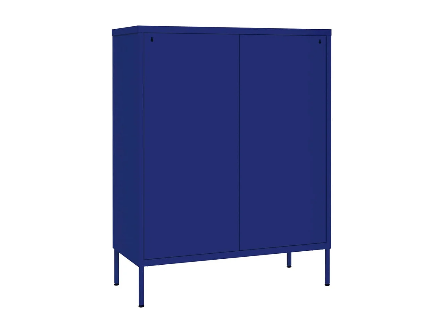 Schubladenschrank Marineblau 80x35x101,5 cm Stahl