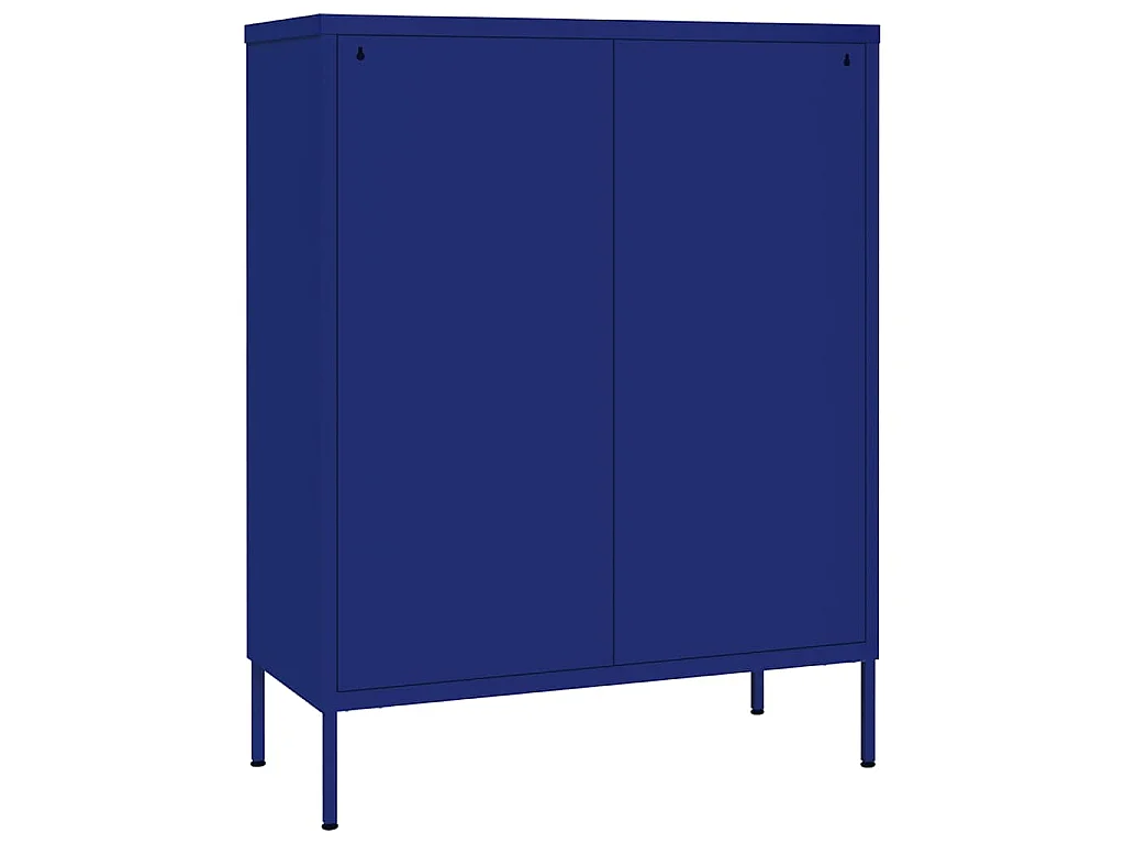 Armoire à tiroirs Bleu marine 80x35x101,5 cm Acier