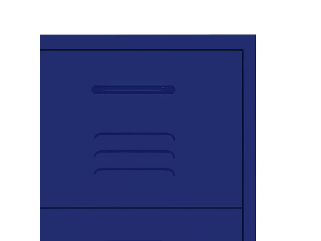 Armoire à tiroirs Bleu marine 80x35x101,5 cm Acier