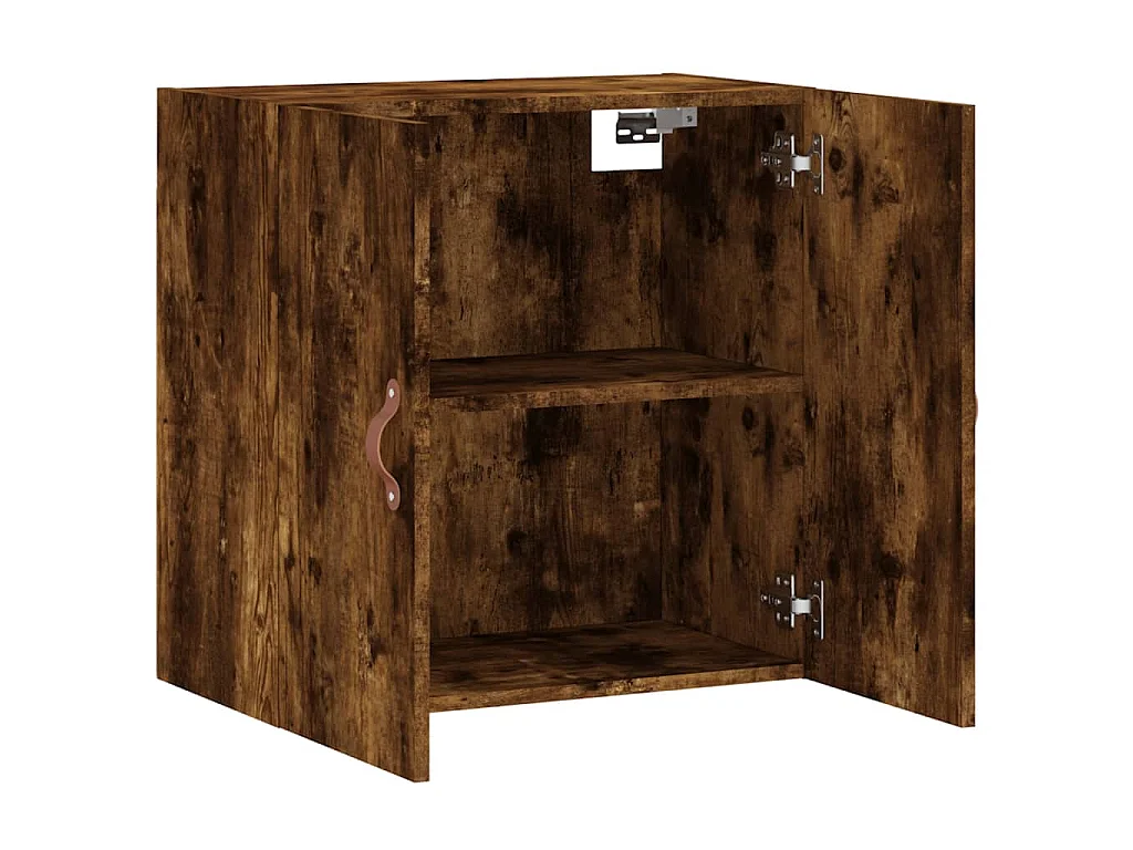 Armoire murale chêne fumé 60x31x60 cm bois d'ingénierie