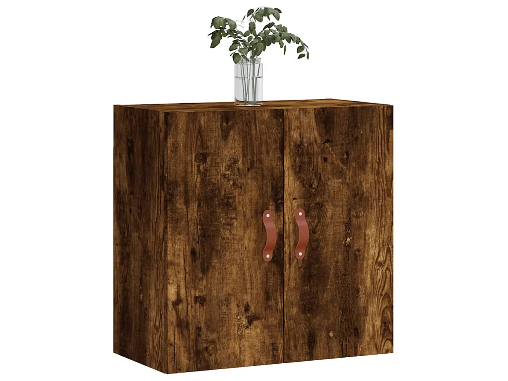 Armoire murale chêne fumé 60x31x60 cm bois d'ingénierie