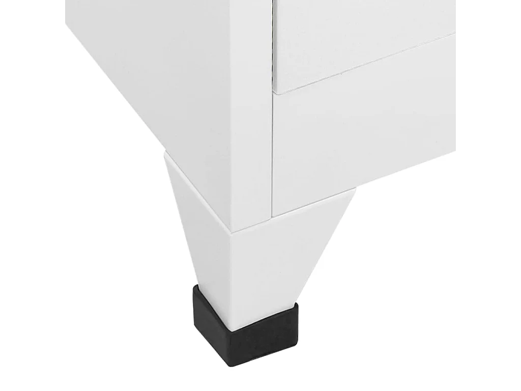 Schließfachschrank Hellgrau 38x40x180 cm Stahl