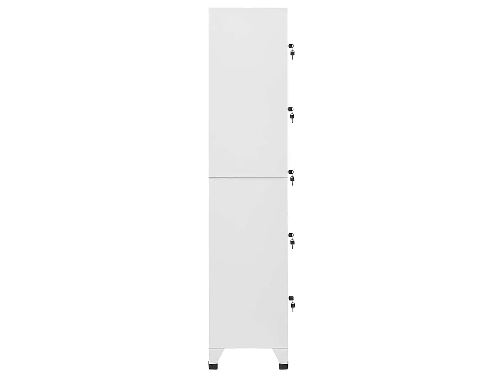 Armadietto con Serratura Grigio Chiaro 38x40x180 cm in Acciaio