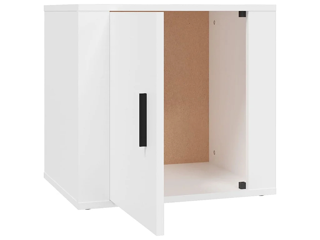 Tables de chevet 2 pcs Blanc 50x39x47 cm